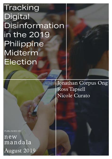(PDF) The 2019 midterm elections in the Philippines: .